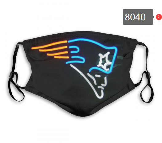 NFL 2020 New England Patriots #6 Dust mask with filter->nfl dust mask->Sports Accessory